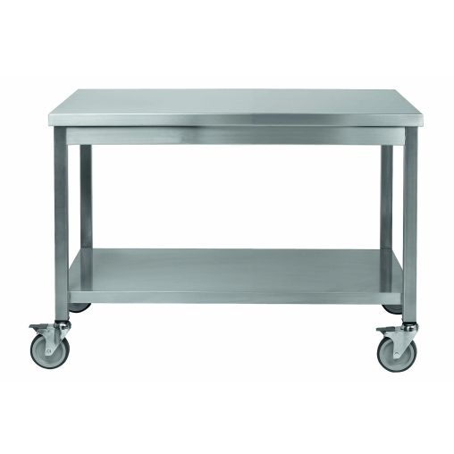 Table de Travail inox Centrale 1000X600 Mobile - Henri Julien