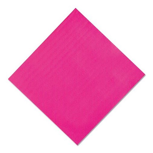 1200 Serviettes Double Point 38x38 Fuchsia - Henri Julien