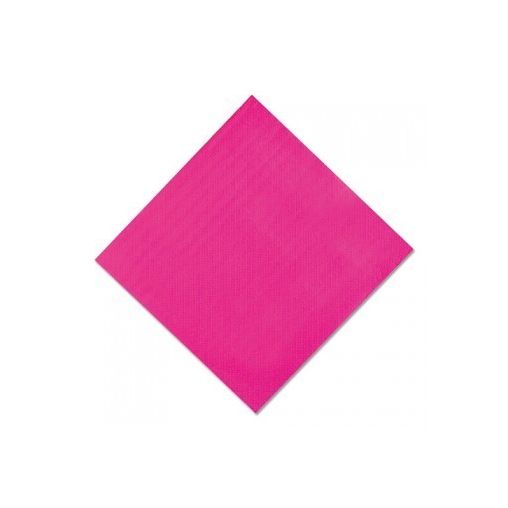 40 Serviettes 2 épaisseurs DOUBLE POINT 38x38cm Fuchsia - Henri Julien