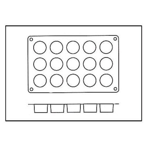 Moule 15 Petits Fours silicone - Henri Julien