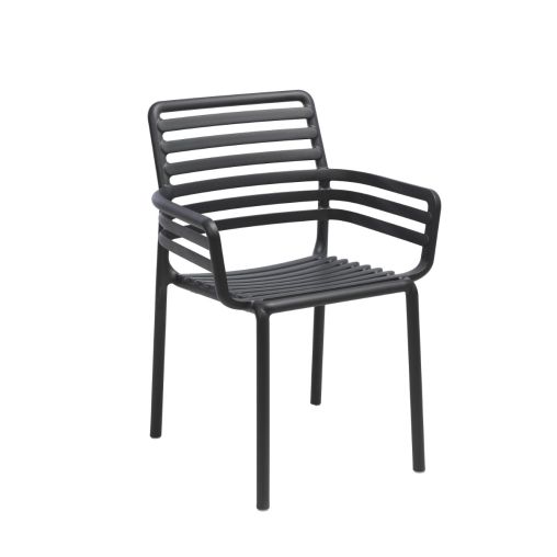 Fauteuil DOGA Polypropylène 60x56,5xh83,5cm Anthracite - Nardi - Henri Julien