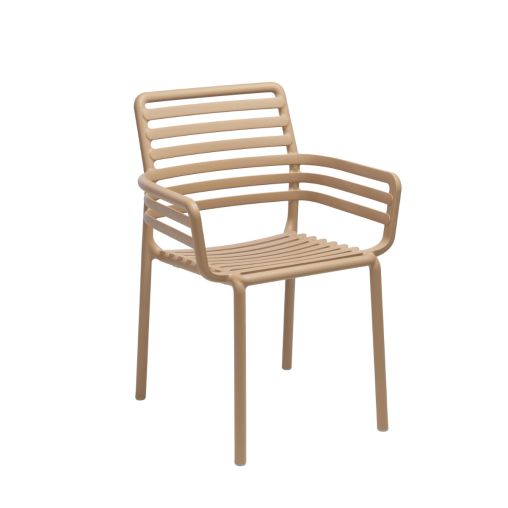 Fauteuil DOGA Polypropylène 60x56,5xh83,5cm Cappuccino - Nardi - Henri Julien