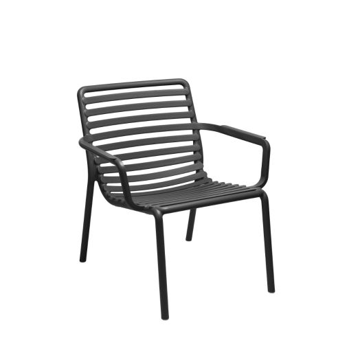 Fauteuil relax DOGA Polypropylène 70,5x75xh77cm Anthracite - Nardi - Henri Julien