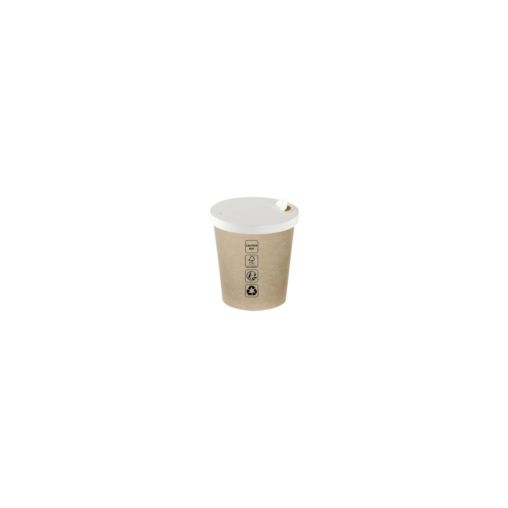 1000 Couvercles Ø60mm Kraft blanc - pour Gobelets jetables Ø60mm - Henri Julien