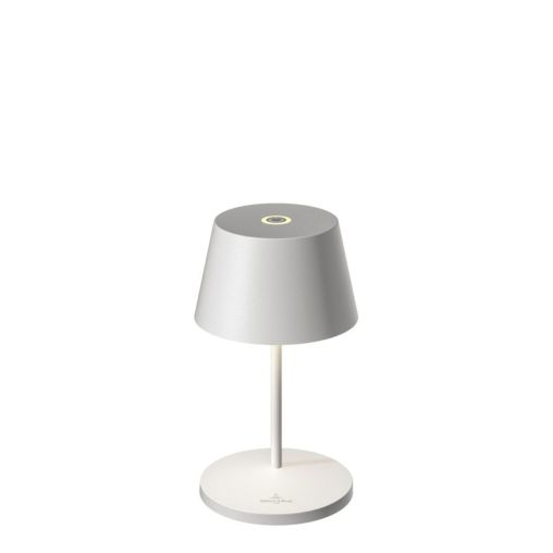 Lampe de table LED SEOUL Aluminium Ø11xh20cm Blanc - Henri Julien