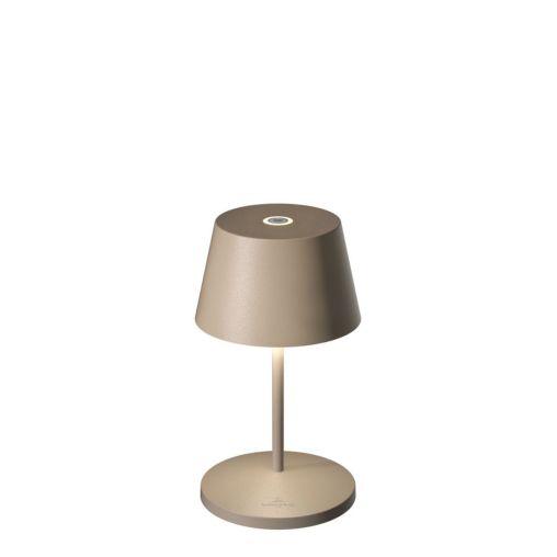 Lampe de table LED SEOUL Aluminium Ø11xh20cm Sable - Henri Julien