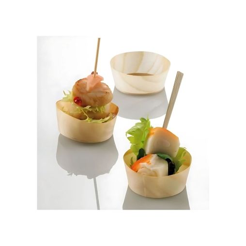 50 Coupelles Mignardise bois Ø50 - Henri Julien