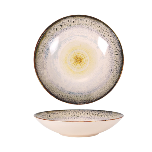 Assiette creuse SIENNE Ø220xh45mm Porcelaine Beige - Prix en baisse - Henri Julien