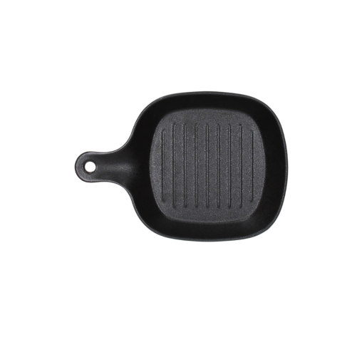 Poêlon grill MIGNON BLACK 160x160xh30mm Grès Noir - Henri Julien