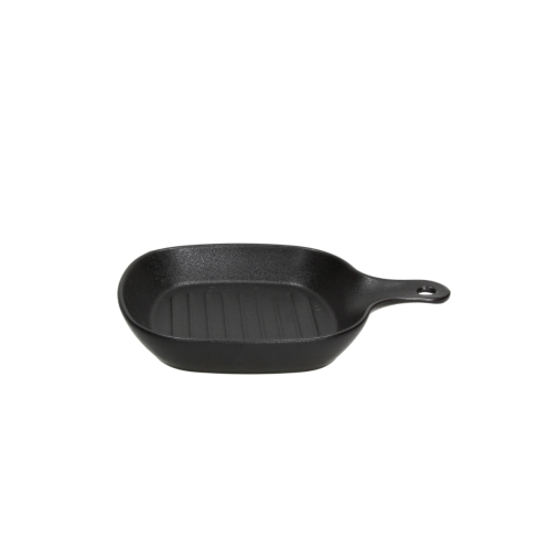 Poêlon grill MIGNON BLACK 160x160xh30mm Grès Noir - Henri Julien
