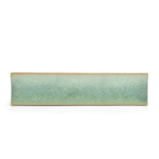 Plat de service TERRA GREEN 325x75xh25mm Porcelaine Vert - Henri Julien