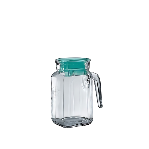 Broc avec anse et bouchon QUADRA 0,6L Ø92xh150mm Verre - Prix en baisse - Henri Julien
