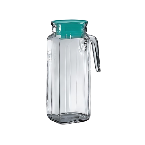 Broc avec anse et bouchon QUADRA 1,2L Ø92xh231mm Verre - Prix en baisse - Henri Julien