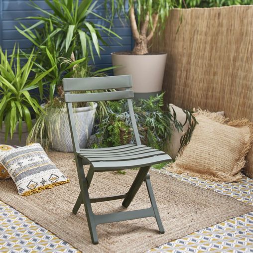 Chaise pliante SQUARE Polypropylène 42x50xh80cm Green forest - Grosfillex - Henri Julien