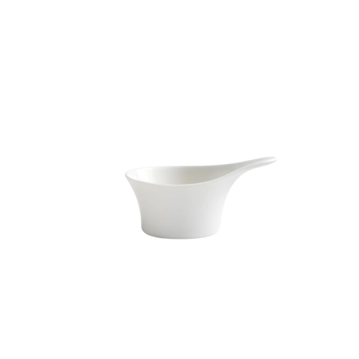 Mise en Bouche Forme Asymétrique ATTESA  8cl Porcelaine Blanc - Henri Julien