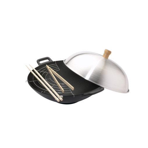 Set Wok + Couvercle ø33 Fonte - Henri Julien