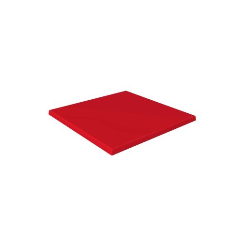 Plateau de table WERZALIT 60x60cm Rouge - Henri Julien