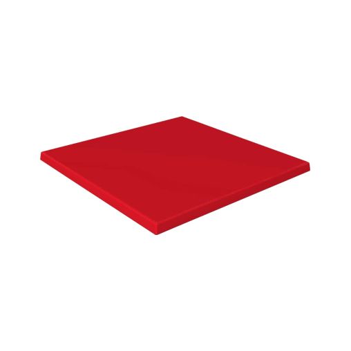 Plateau de table WERZALIT 80x80cm Rouge - Henri Julien