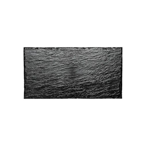 10 Assiettes effet ardoise 300x158mm Plastique - Henri Julien