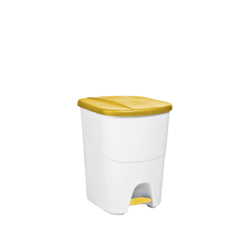 Poubelle Pronet 40L Couvercle Jaune - Prix en baisse - Henri Julien