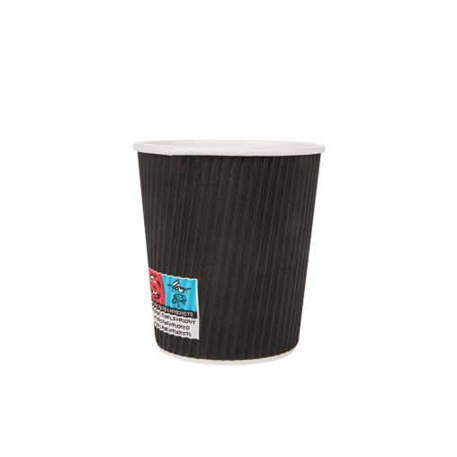 1000 Gobelets carton double paroi Noir 11cl - Prix en baisse - Henri Julien