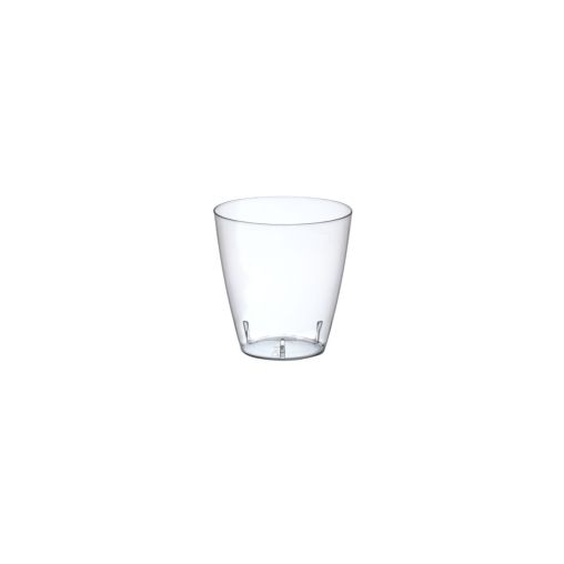 25 Verrines jetables PUNTO 6cl Ø50xh50mm PS alimentaire Transparent - Henri Julien