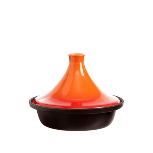 Tajine + couvercle orange Ø250xh220mm - Henri Julien