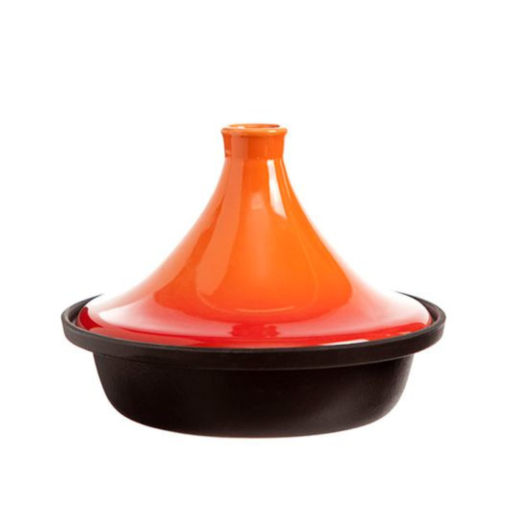 Tajine + couvercle orange Ø300xh265mm - Henri Julien