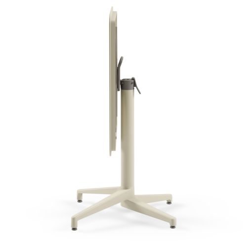 Table rabattable RIVIERA Polypropylène et aluminium 70x70xh76cm Beige - Henri Julien
