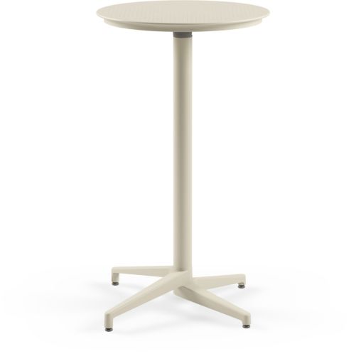 Mange debout rabattable RIVIERA Polypropylène et aluminium Ø60xh110cm Beige - Henri Julien