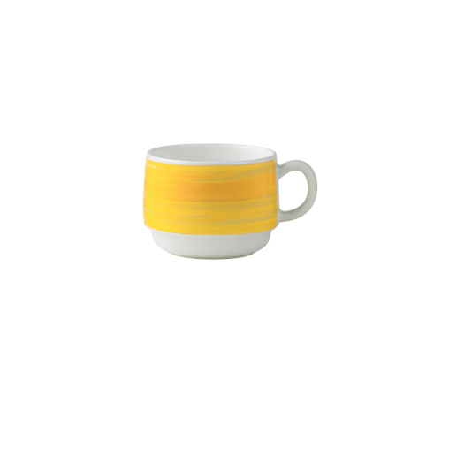 Tasse à thé RESTAURANT BRUSH 19cl Jaune - Prix en baisse - Henri Julien