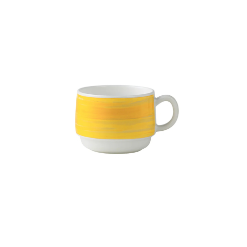 Tasse à thé RESTAURANT BRUSH 19cl Jaune - Prix en baisse - Henri Julien