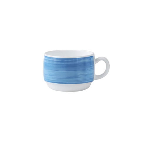 Tasse à thé RESTAURANT BRUSH 19cl Bleu ciel - Prix en baisse - Henri Julien