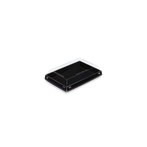 20 Boîtes Carton avec couvercles 365ml 180x125x33mm Noir - Henri Julien