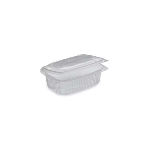 50 Barquettes Rectangle Ondipack avec couvercle 600g - Henri Julien
