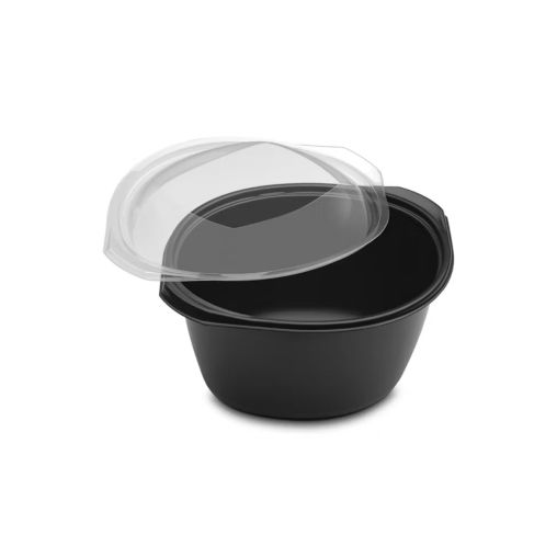 25 Marmites avec couvercle WOKIPACK Ø200mm PP Noir - Henri Julien
