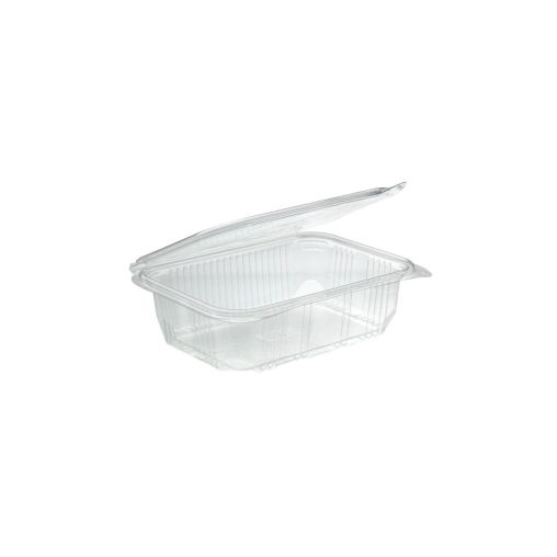 600 Barquettes Rectangle Optipack avec couvercle 500g - Henri Julien