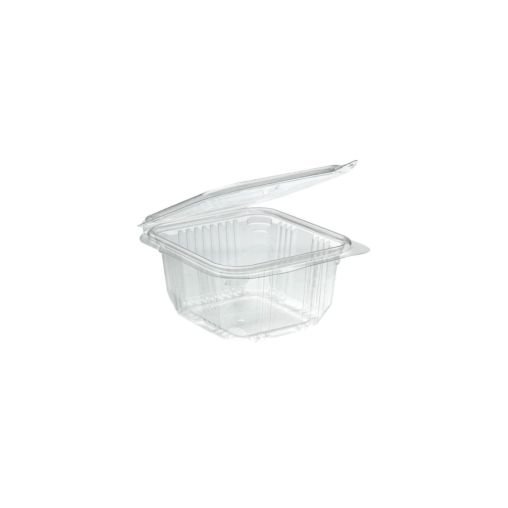 600 Barquettes Rectangle Optipack avec couvercle 370g - Henri Julien