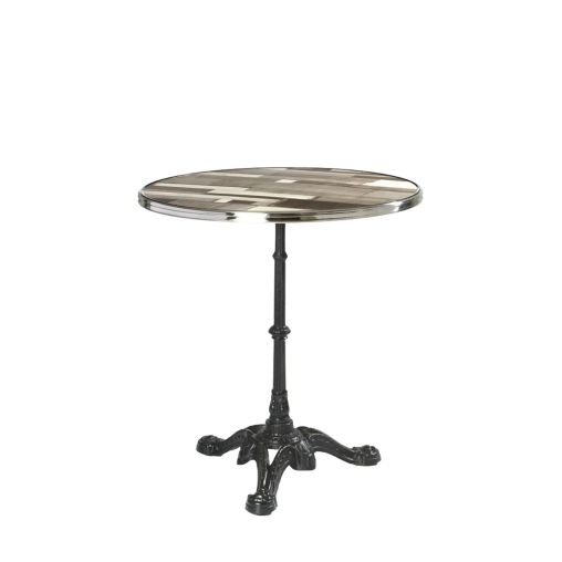 Plateau de table cerclé inox WERZALIT Ø70cm Pigalle - Henri Julien