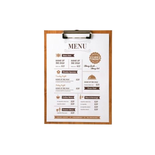 Planche Porte-Menu avec pince - Prix en baisse - Henri Julien
