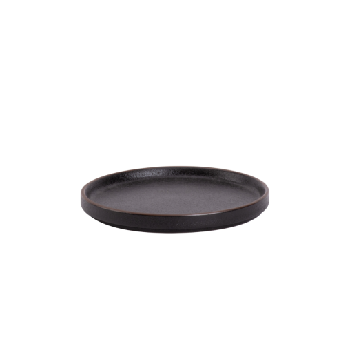 Assiette à dessert CAFÉ NOIR Porcelaine Ø150xh30mm Noir - Henri Julien