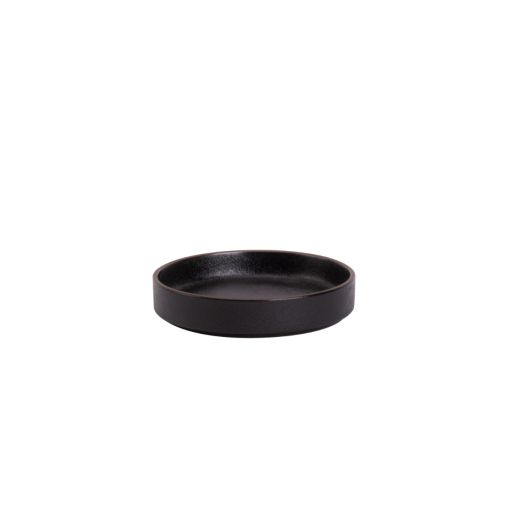 Assiette à dessert CAFÉ NOIR Porcelaine Ø150xh30mm Noir - Henri Julien