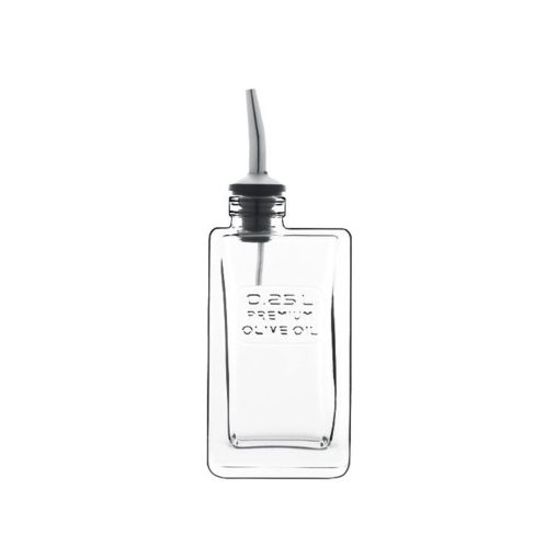 Huilier avec bec verseur OPTIMA 28cl 75x50xh198mm Verre et Inox - Henri Julien