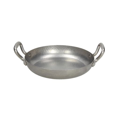 Plat à oreilles TEX MEX Ø220xh40mm Inox - Henri Julien