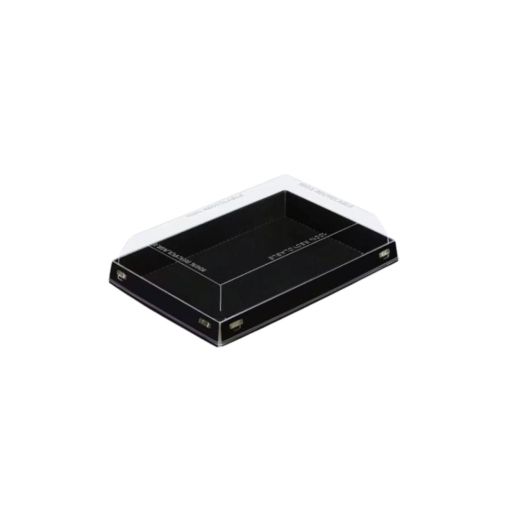 20 Boîtes Carton avec couvercles 365ml 180x125x33mm Noir - Henri Julien
