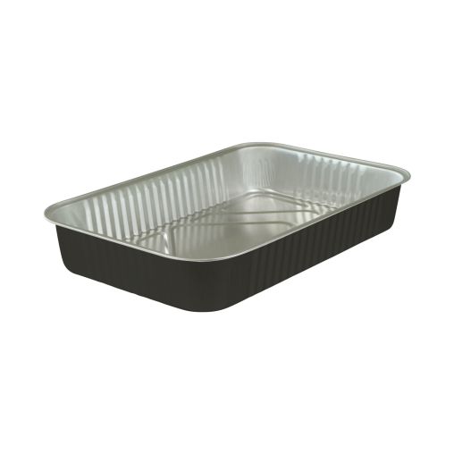 50 Plats gratin Aluminium 2000ml Noir - Henri Julien