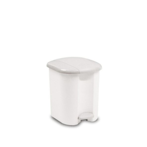 Poubelle à pédale Salle de bain Blanc - 6 litres - Henri Julien