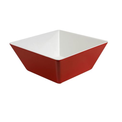 Saladier carré Calvi mélamine 240X240 Rouge - Pujadas - Henri Julien