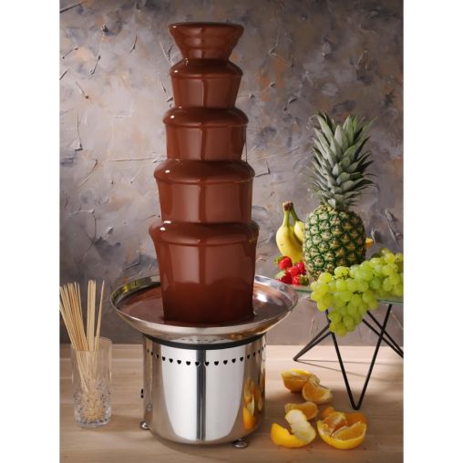 Fontaine à chocolat professionnelle 5 niveaux Inox - Henri Julien