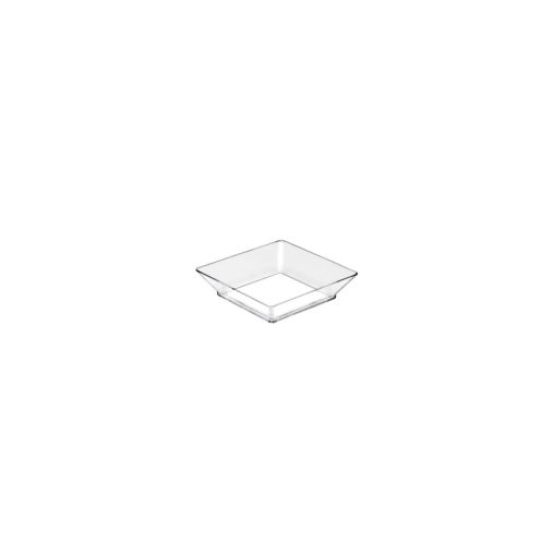 50 Mini coupelles carrées PVC 60x60x17mm Transparent - Henri Julien